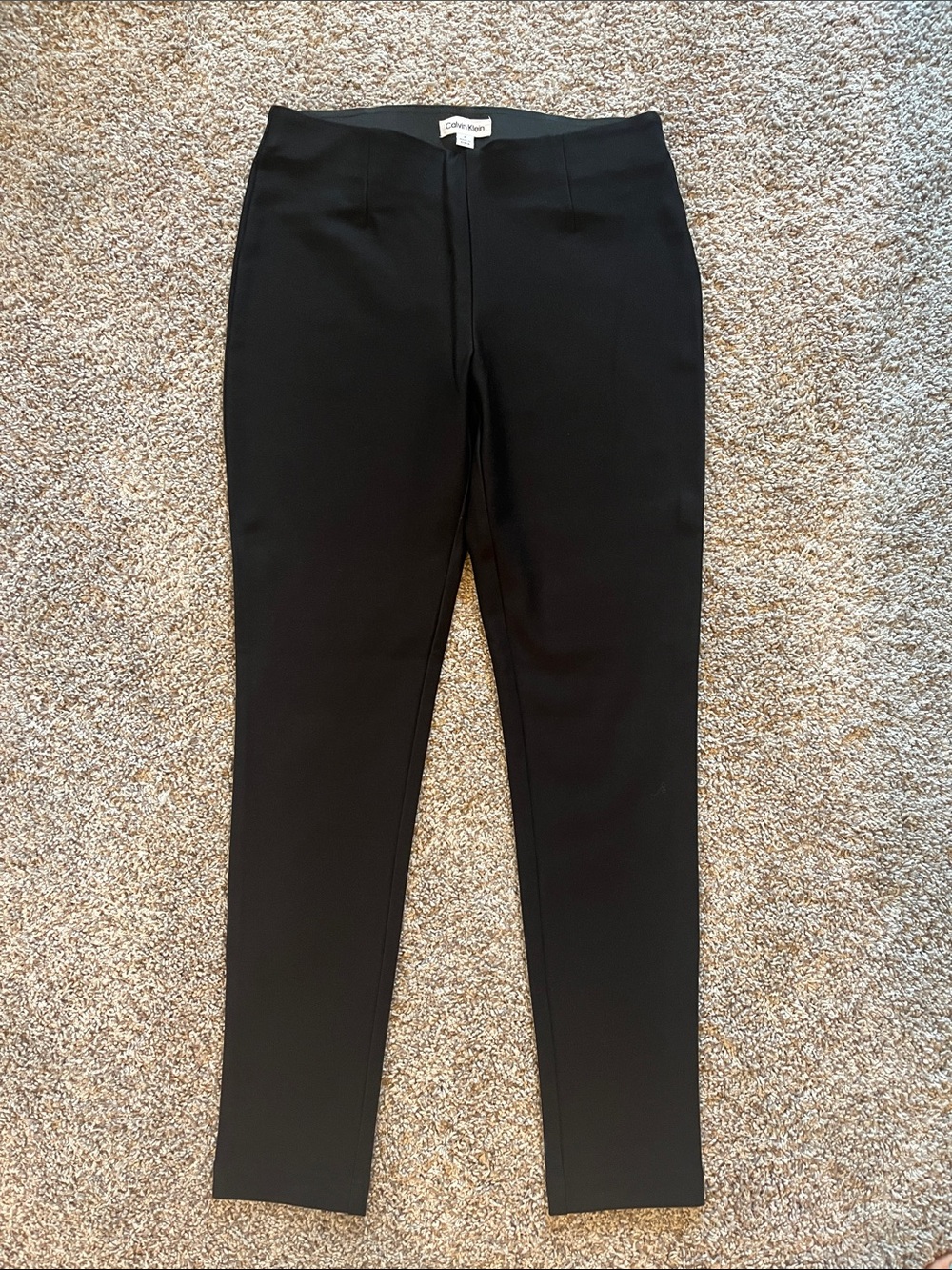 Calvin Klein Women's Black Slim Ponte Ankle Pants